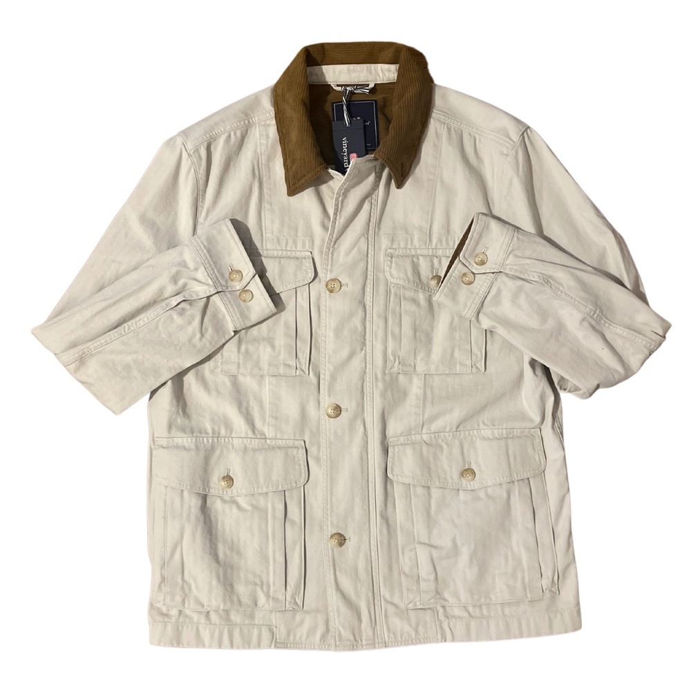 Vineyard Vines Field Jacket | Large | Stone | Brand New With Tags